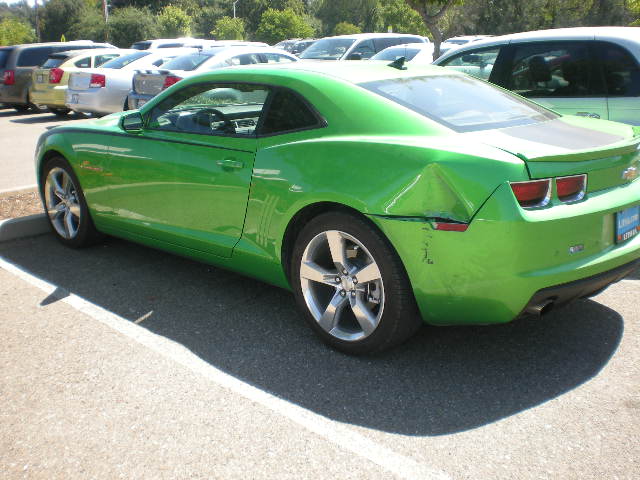 Before: Chevrolet Camaro: rear structure, quarter panel and bumper